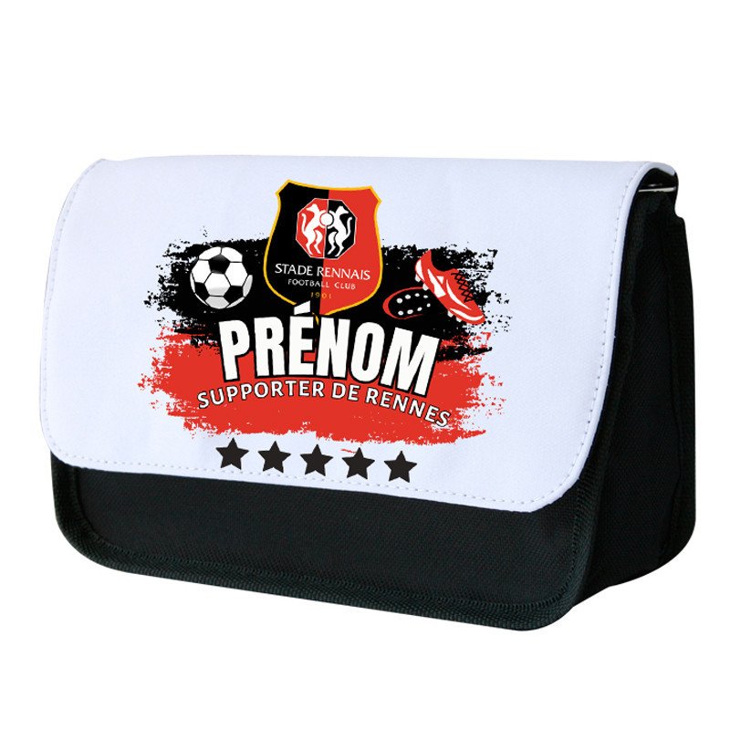 Trousse école personnalisé supporter Rennes