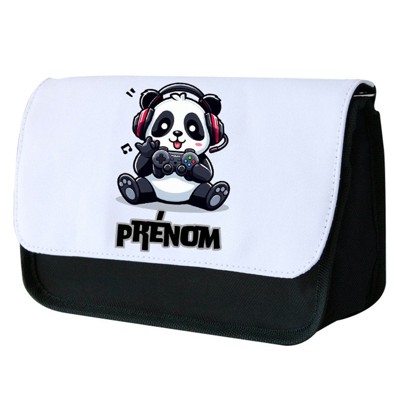 trousse scolaire panda gamer