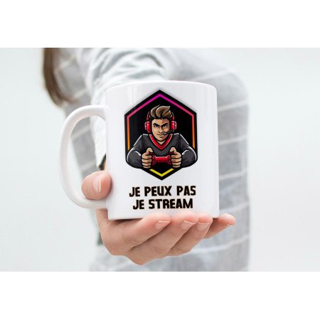 tasse mug je peux pas je stream