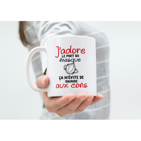 tasse personnalisée masque