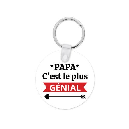 porte clé papa c'est le plus génial