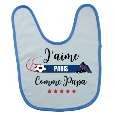 bavoir bébé paris papa foot