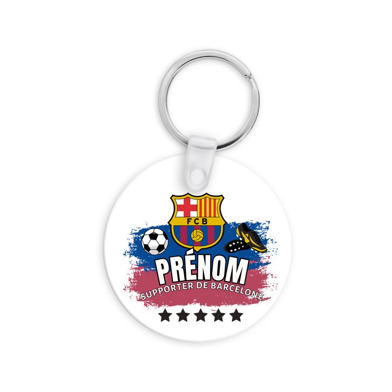 Porte clé personnalisé supporter de Barcelone