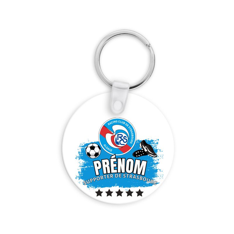 Porte clé personnalisé supporter de Strasbourg