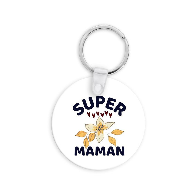 Porte clé personnalisé super maman