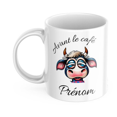 Tasse personnalisée avant le café