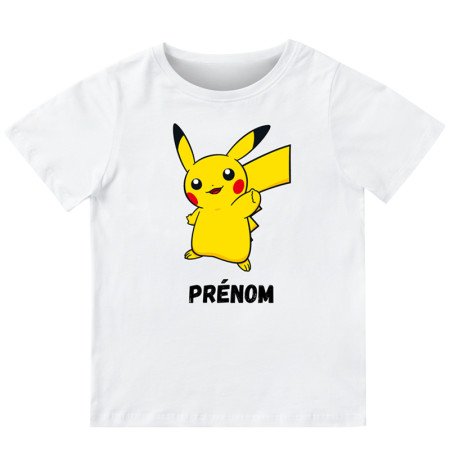 T-shirt enfant personnalisé Pikachu