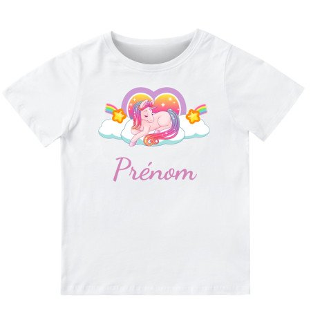 T-shirt personnalisé avec une licorne