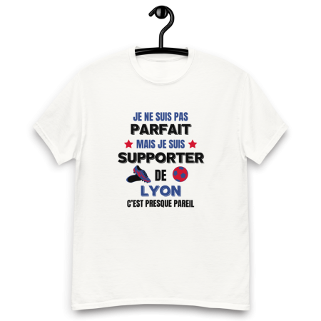 T-shirt homme personnalisé Lyon, je ne suis pas parfait