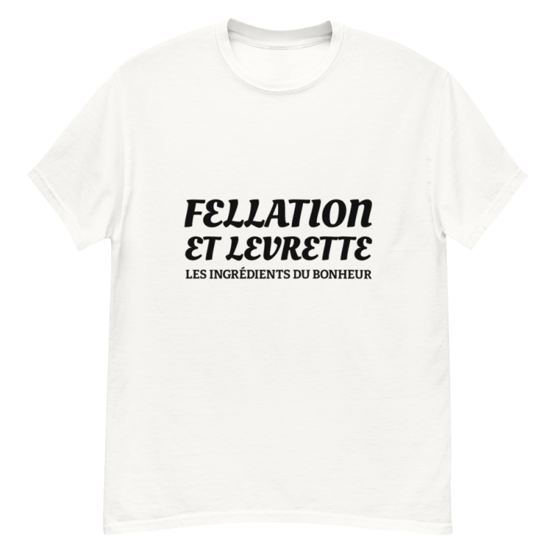 T-shirt homme personnalisé fellation levrette
