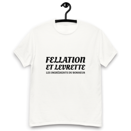 T-shirt homme personnalisé fellation levrette