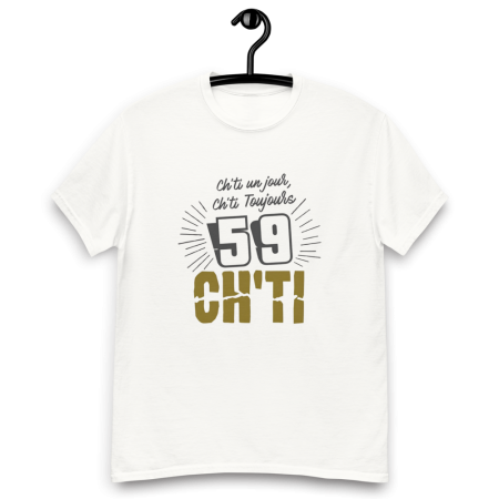 T-shirt homme personnalisé ch'ti un jour ch'ti toujours