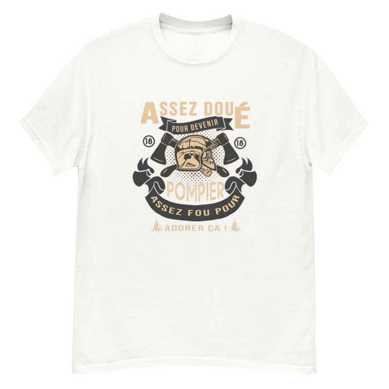 T-shirt homme assez doué pour devenir pompier