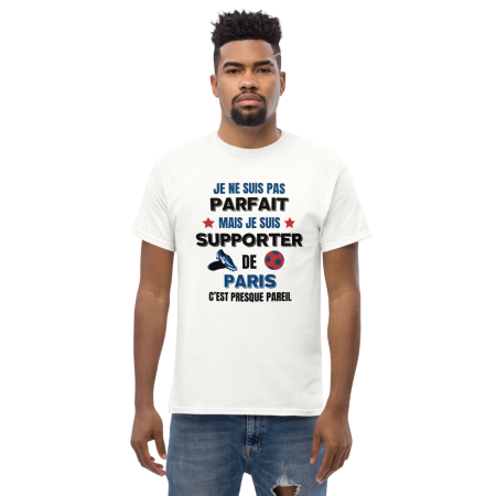 T-shirt homme personnalisé Paris, je ne suis pas parfait