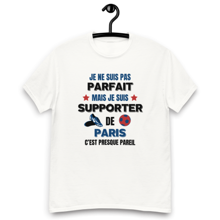 T-shirt homme personnalisé Paris, je ne suis pas parfait