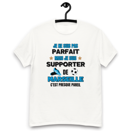 T-shirt homme personnalisé Marseille, je ne suis pas parfait