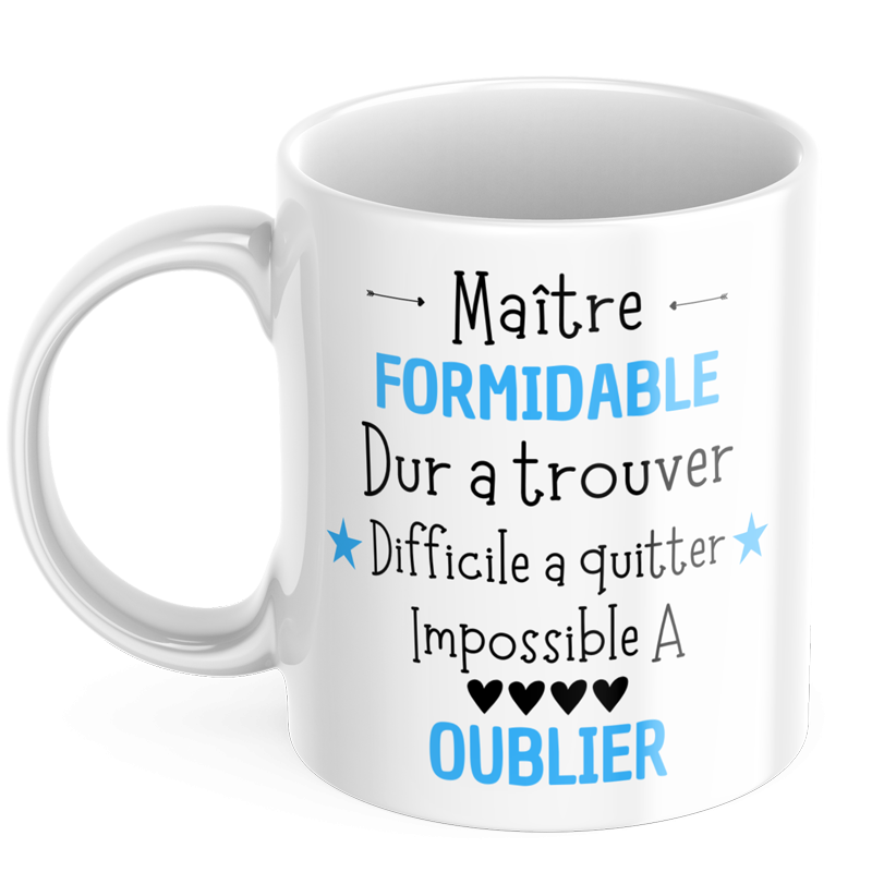 Mug personnalisé maître formidable