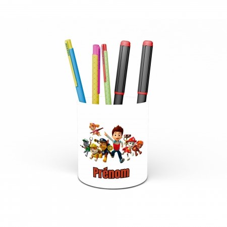 Pot à crayons personnalisé Pat patrouille