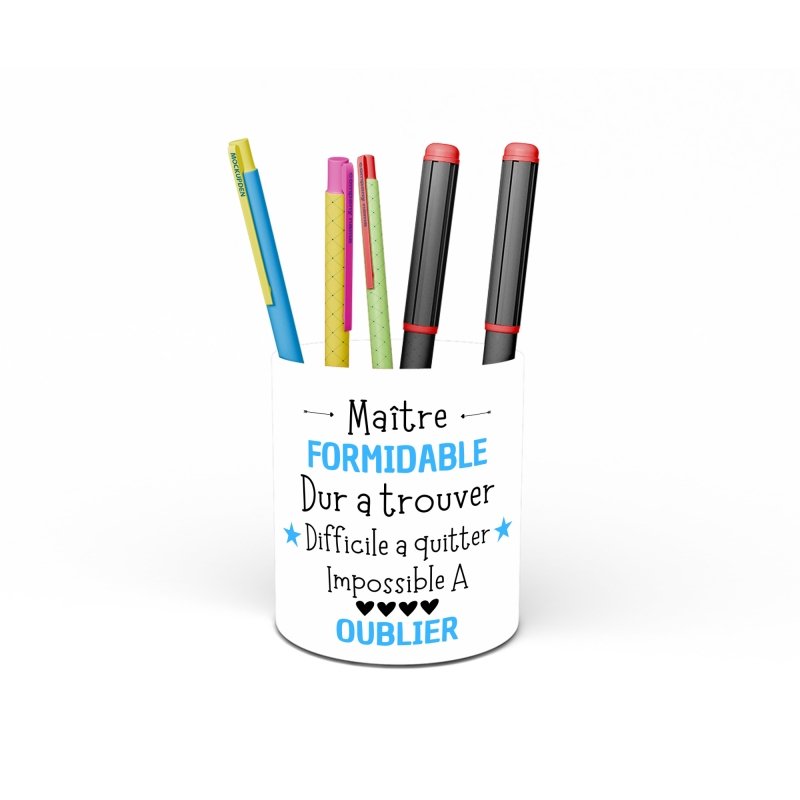 Pot à crayons personnalisé Maître formidable