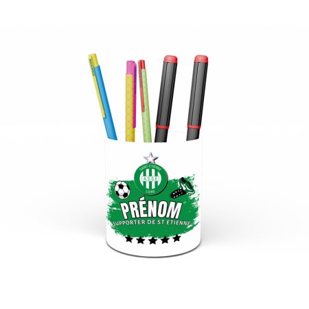 Pot à crayons personnalisé Saint Etienne