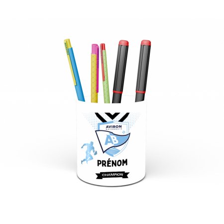 Pot à crayons rugby personnalisé Aviron Bayonnais