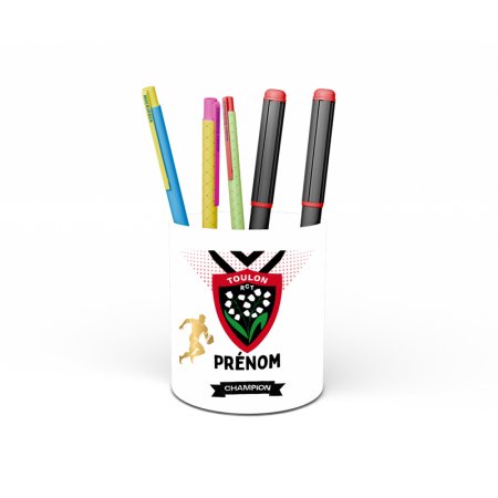 Pot à crayons rugby personnalisé RCT Toulon