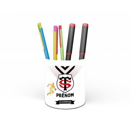 Pot à crayons rugby personnalisé Stade Toulousain