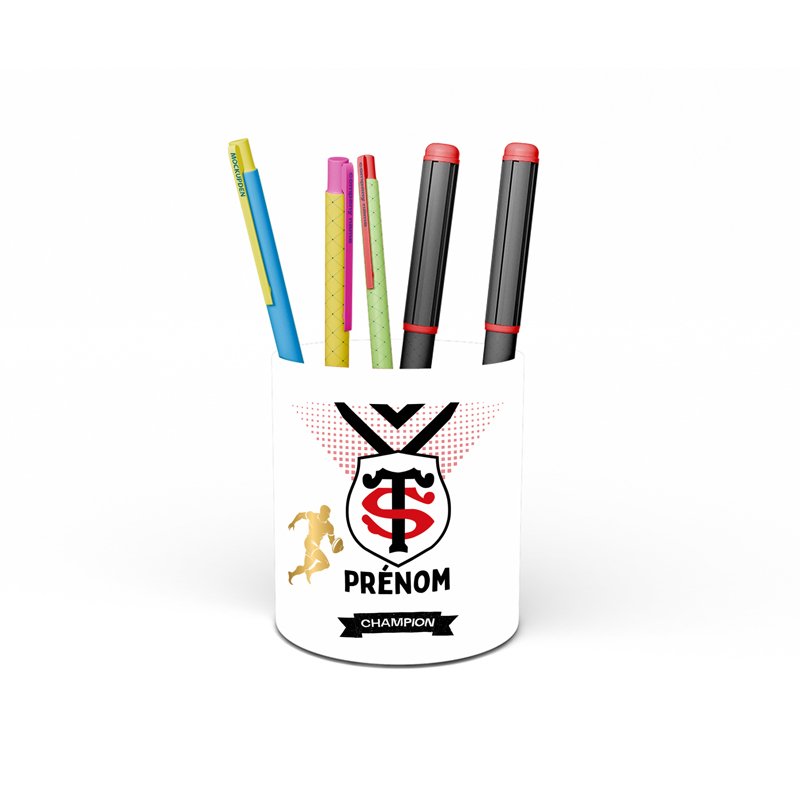 Pot à crayons rugby personnalisé Stade Toulousain