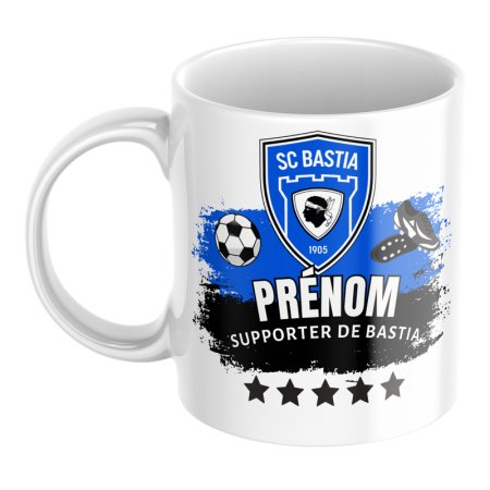 Mug personnalisé supporter de Bastia