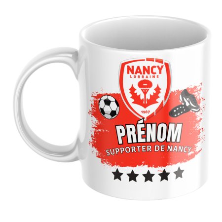 Mug personnalisé supporter de Nancy
