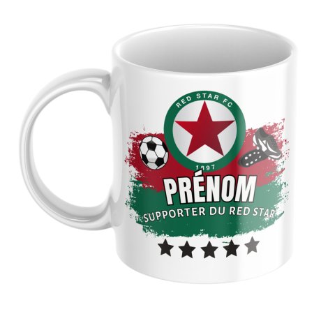 Mug personnalisé supporter du Red Star
