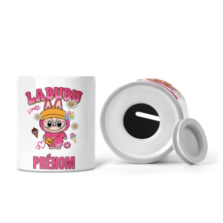 Tirelire personnalisée avec Labubu