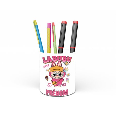 Pot à crayons personnalisé avec Labubu