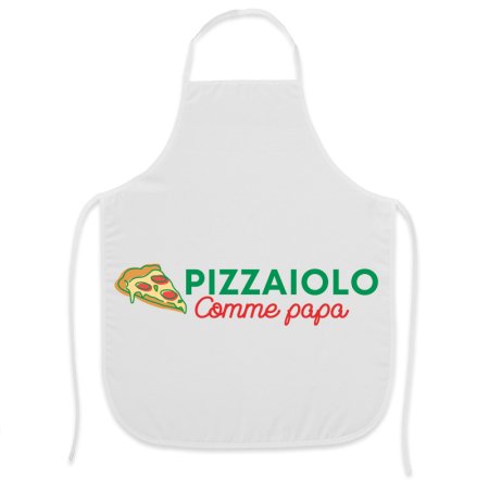 Tablier personnalisé pizzaiolo comme papa