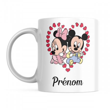 Mug personnalisé avec Mickey et Minnie