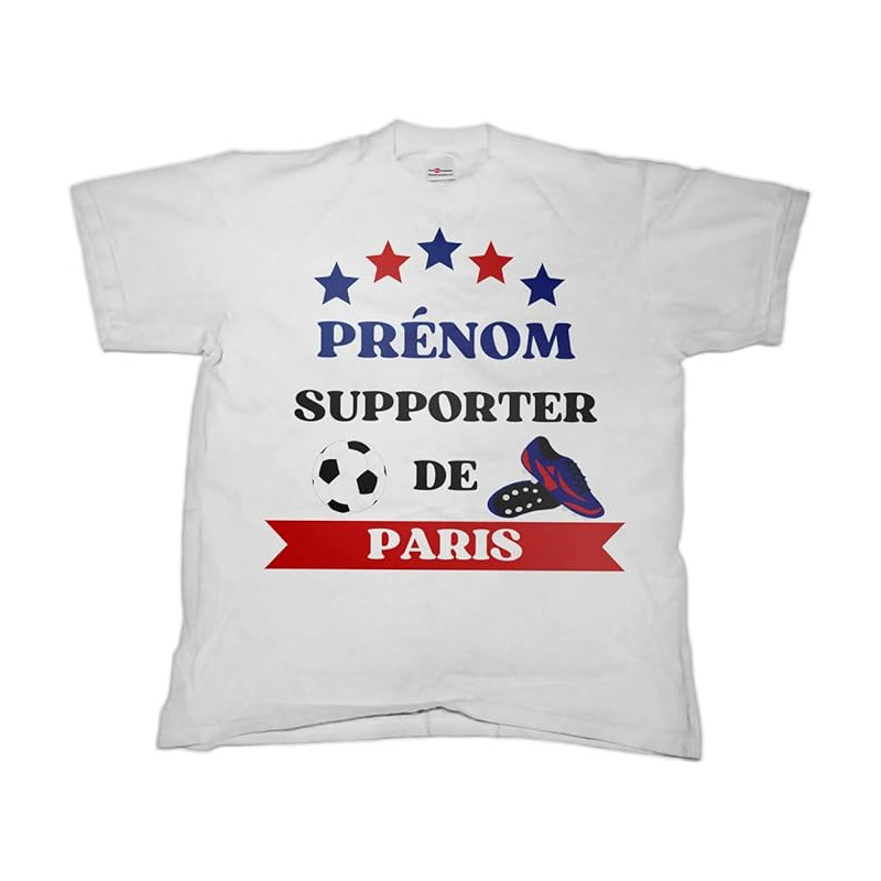 T-shirt personnalisé supporter de Paris
