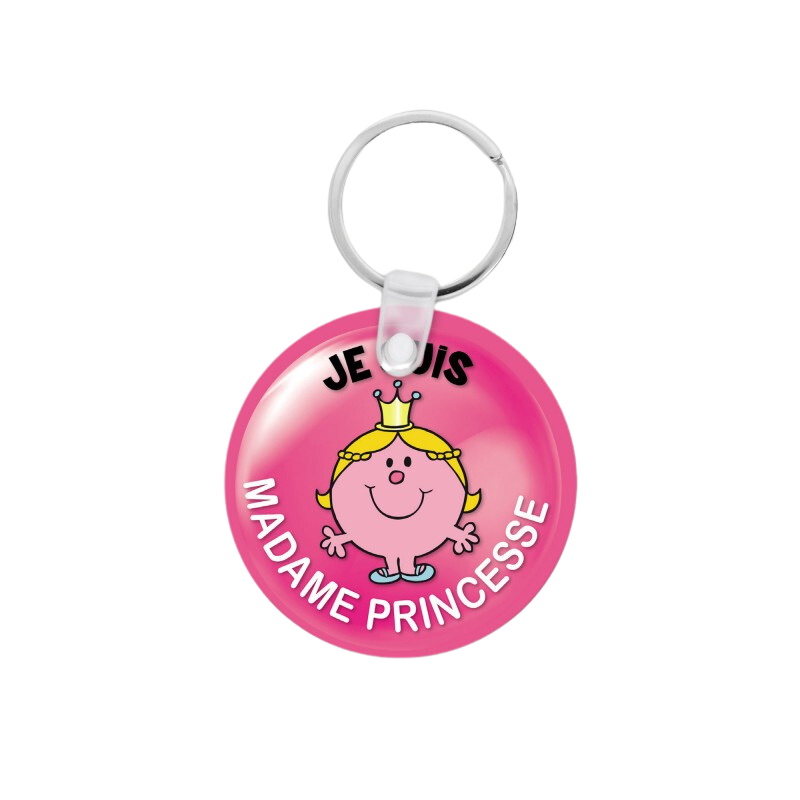 Porte clé personnalisé Madame Princesse