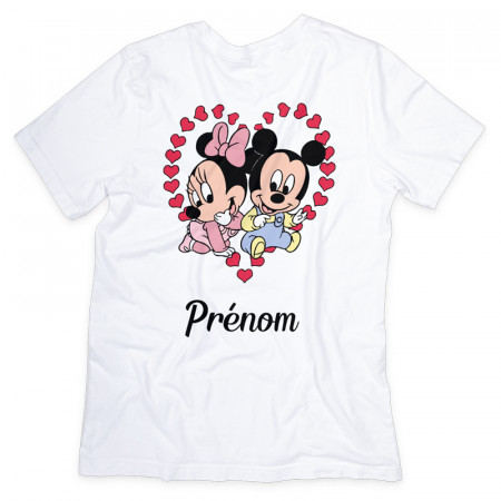 T-shirt personnalisé Mickey et Minnie