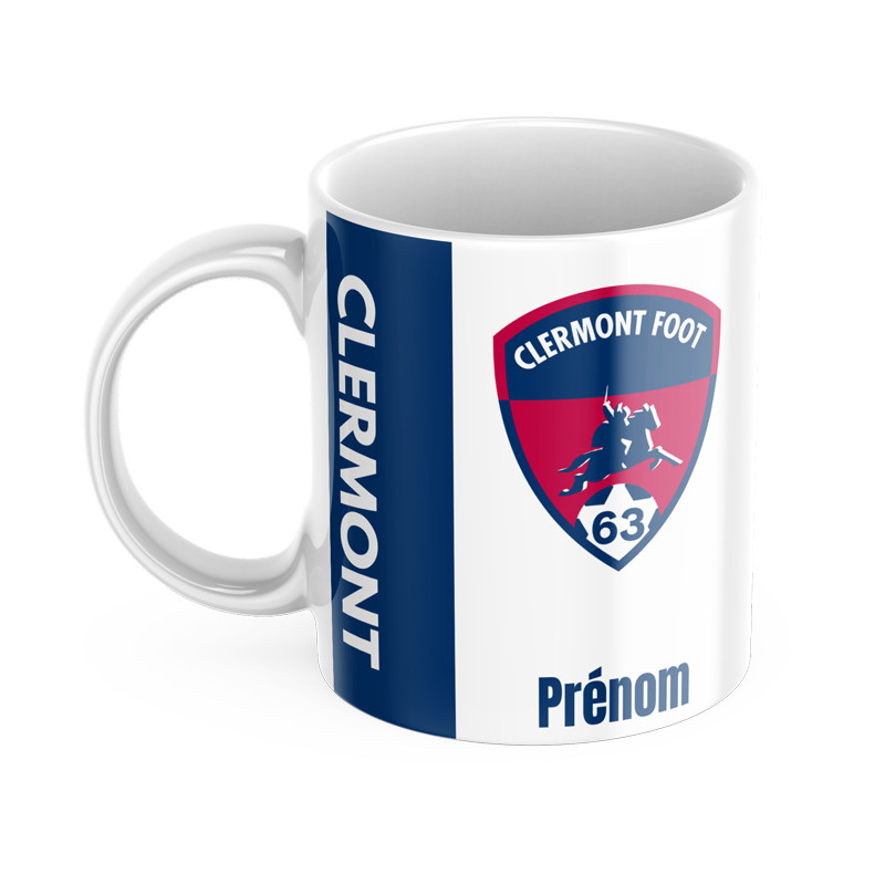 Mug personnalisé foot Clermont avec prénom