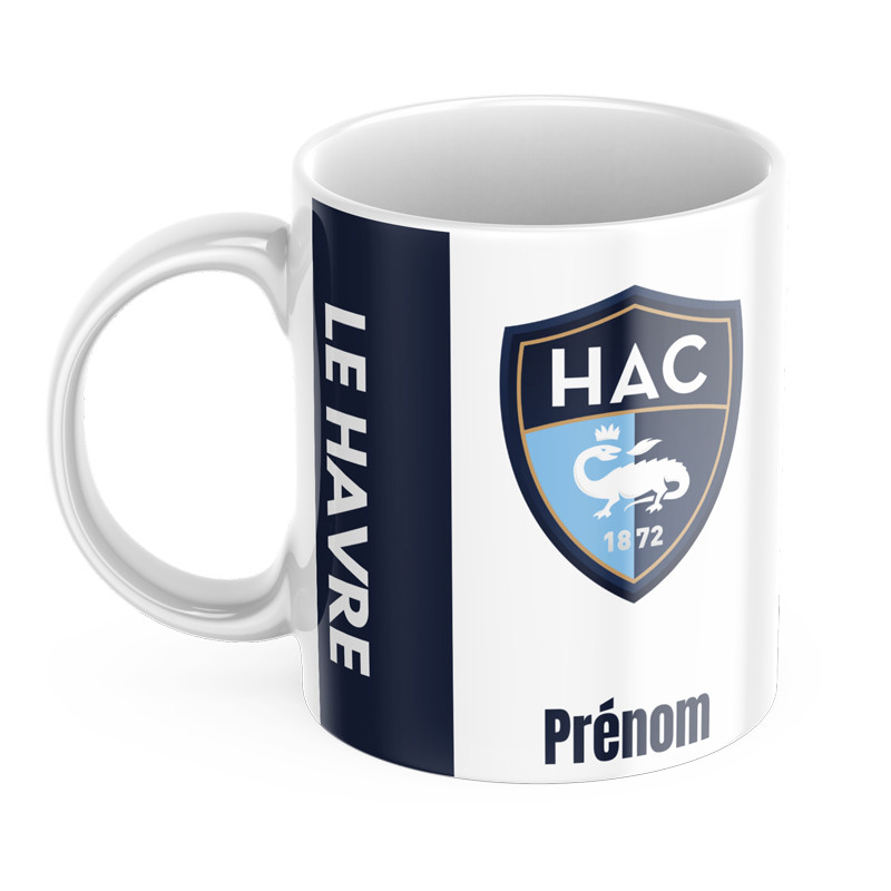 Mug personnalisé foot Le Havre avec prénom