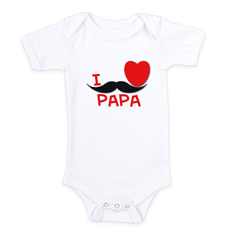 Body pour bébé personnalisé i love Papa