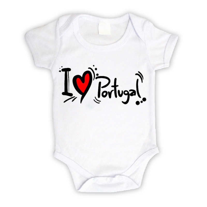 Body pour bébé personnalisé I love Portugal