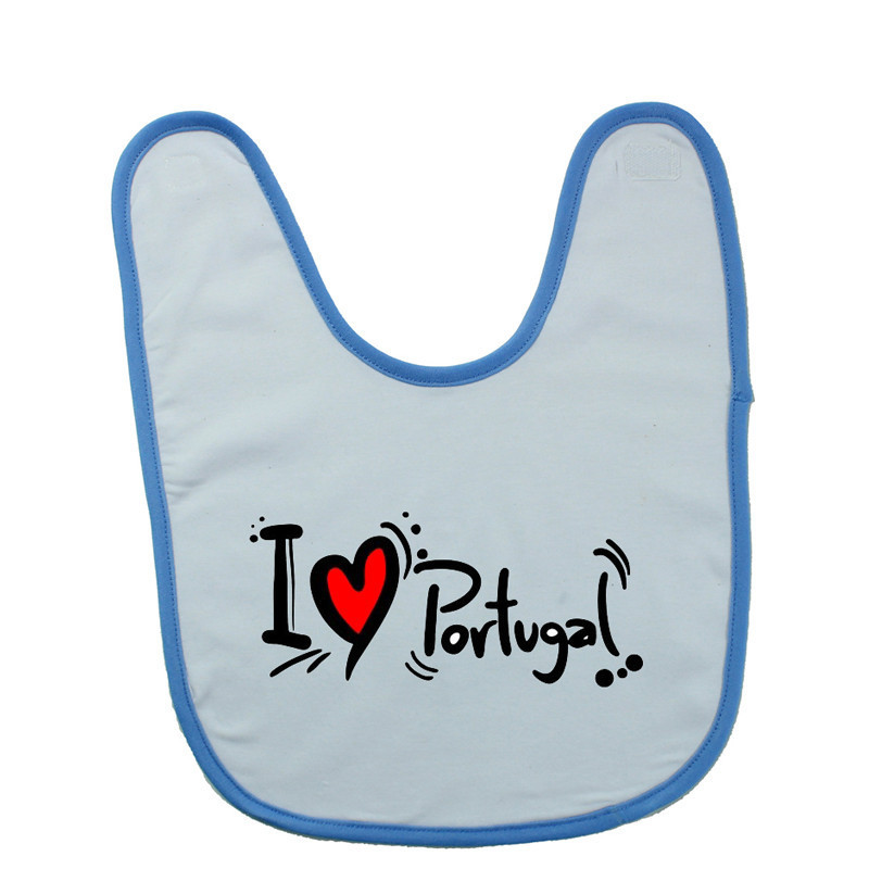 Bavoir bébé personnalisé i love portugal
