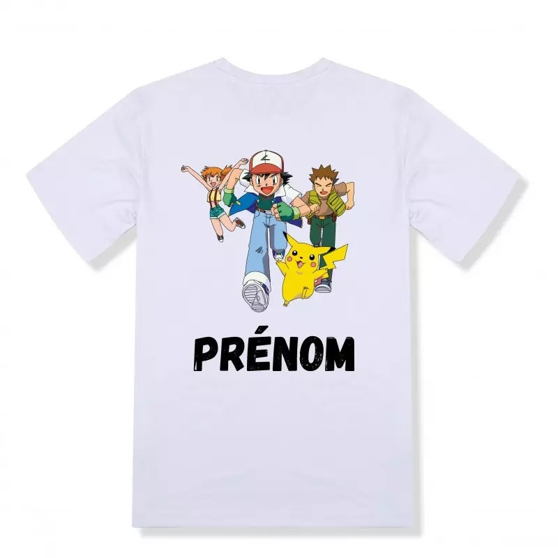 T-shirt personnalisé Sacha et les pokemons