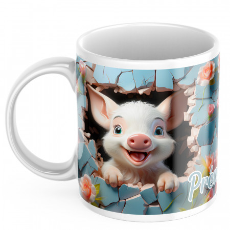 Mug personnalisé avec un cochon