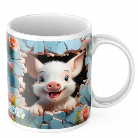 Mug personnalisé avec un cochon