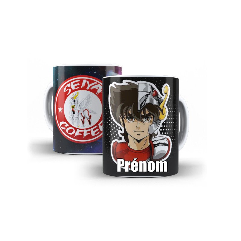 Mug personnalisé avec Seiya chevalier du zodiaque